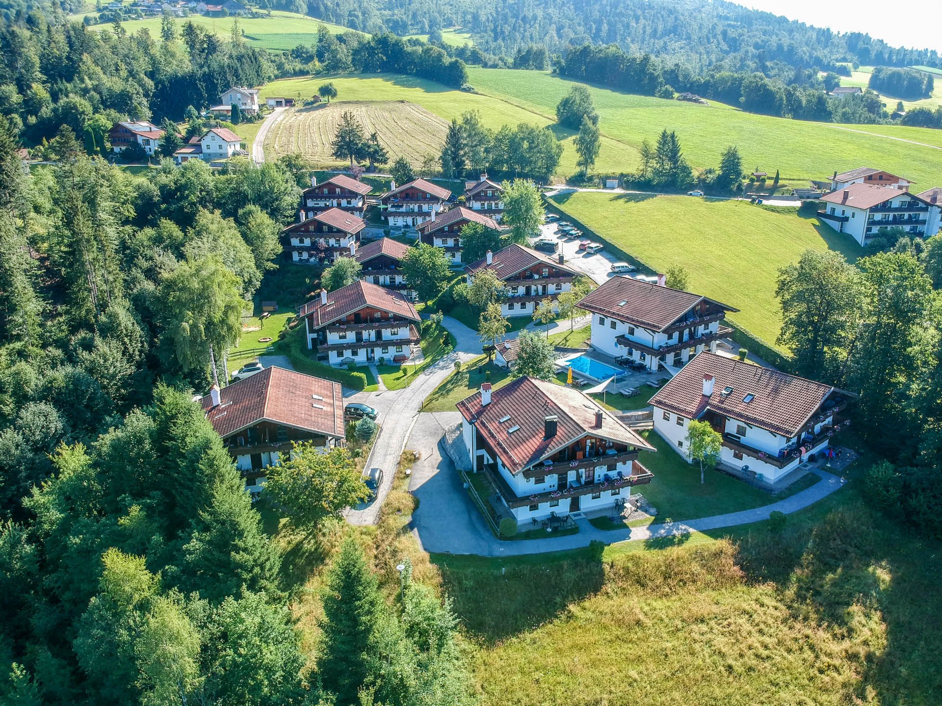 Sommersonne im Feriendorf Hauzenberg