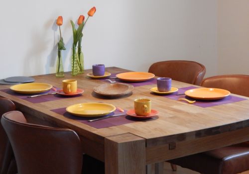 Eßbereich im Wohnzimmer