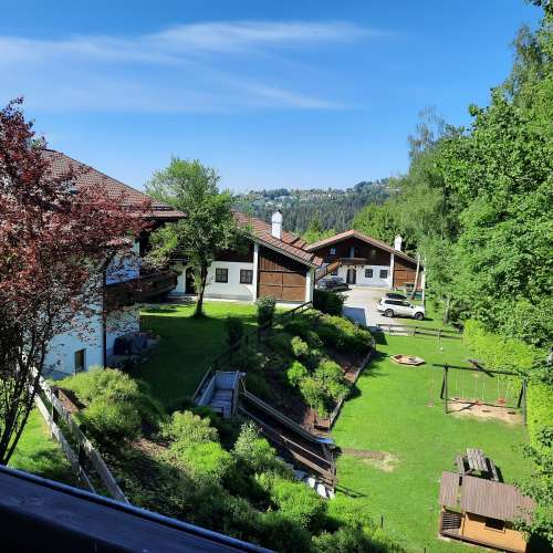 Herrliche Aussicht vom Balkon